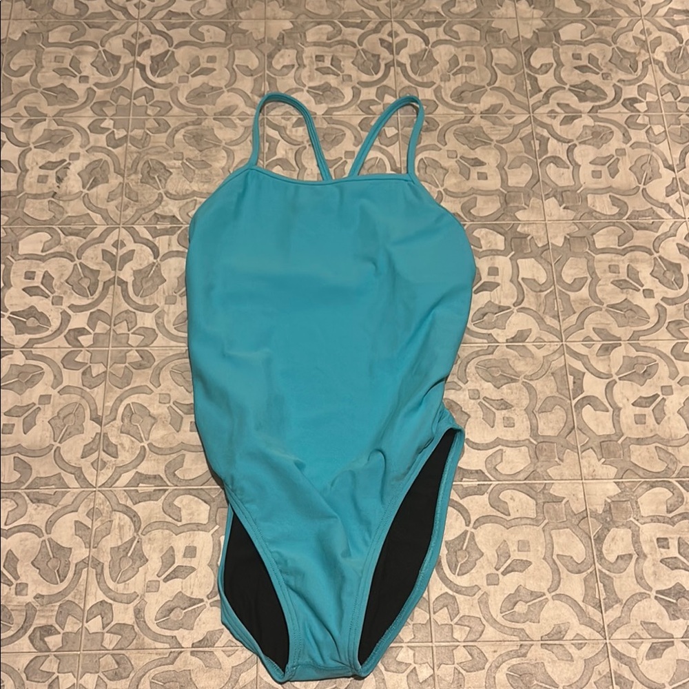 JOLYN raya hawaii blue swim onesie